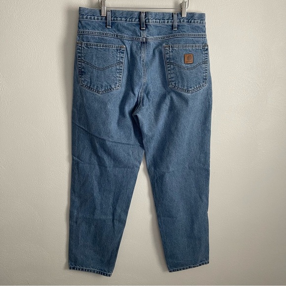Carhart Light Wash Straight leg Mens 36 x 32" Jeans - Picture 2 of 6